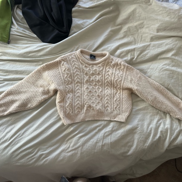 Vintage Ivory Cropped Wool Sweater - Picture 1 of 5